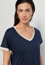 Laura S/Slv Nightdress 85cm | Deep Navy 74264-1610