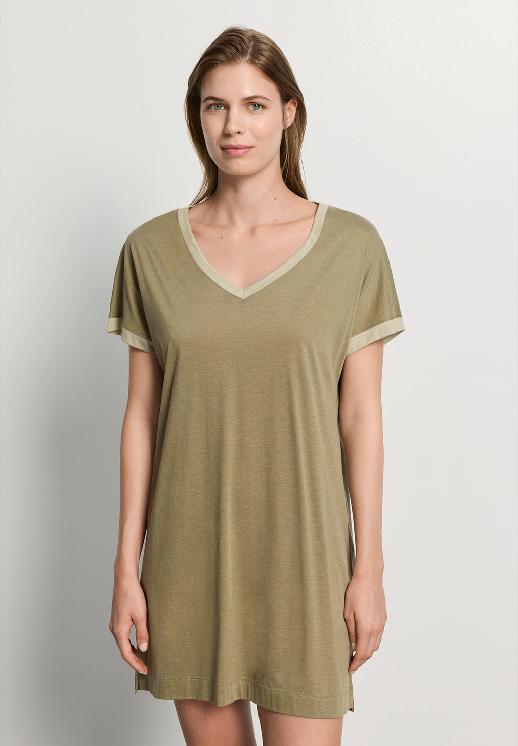 Laura S/Slv Nightdress 85cm | Covert Green 74264-2727