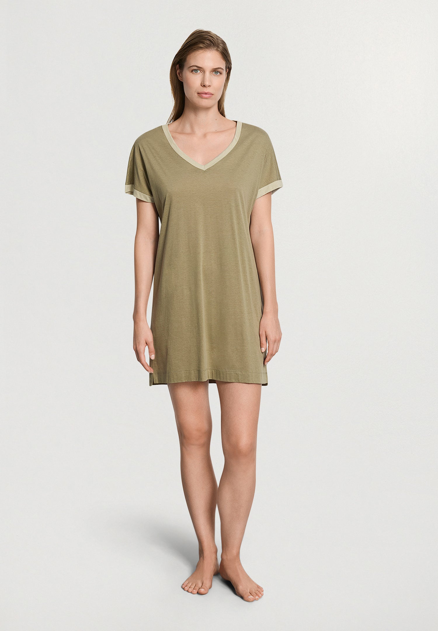Laura S/Slv Nightdress 85cm | Covert Green 74264-2727