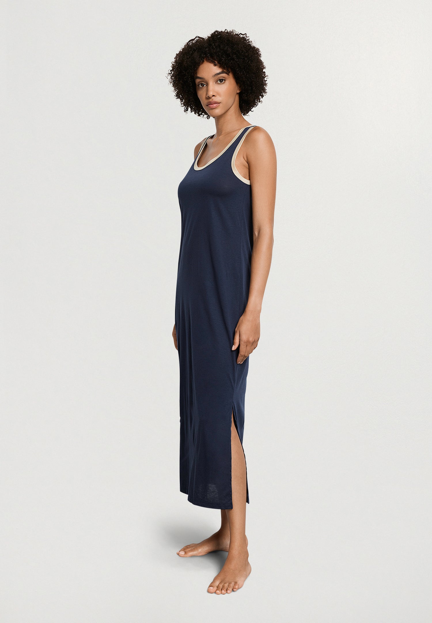 Laura Sleeveless Nightdress 130cm | Deep Navy 74265-1610