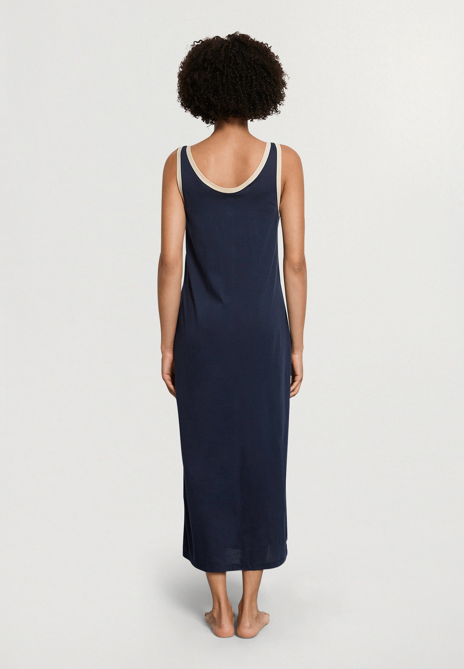 Laura Sleeveless Nightdress 130cm | Deep Navy 74265-1610