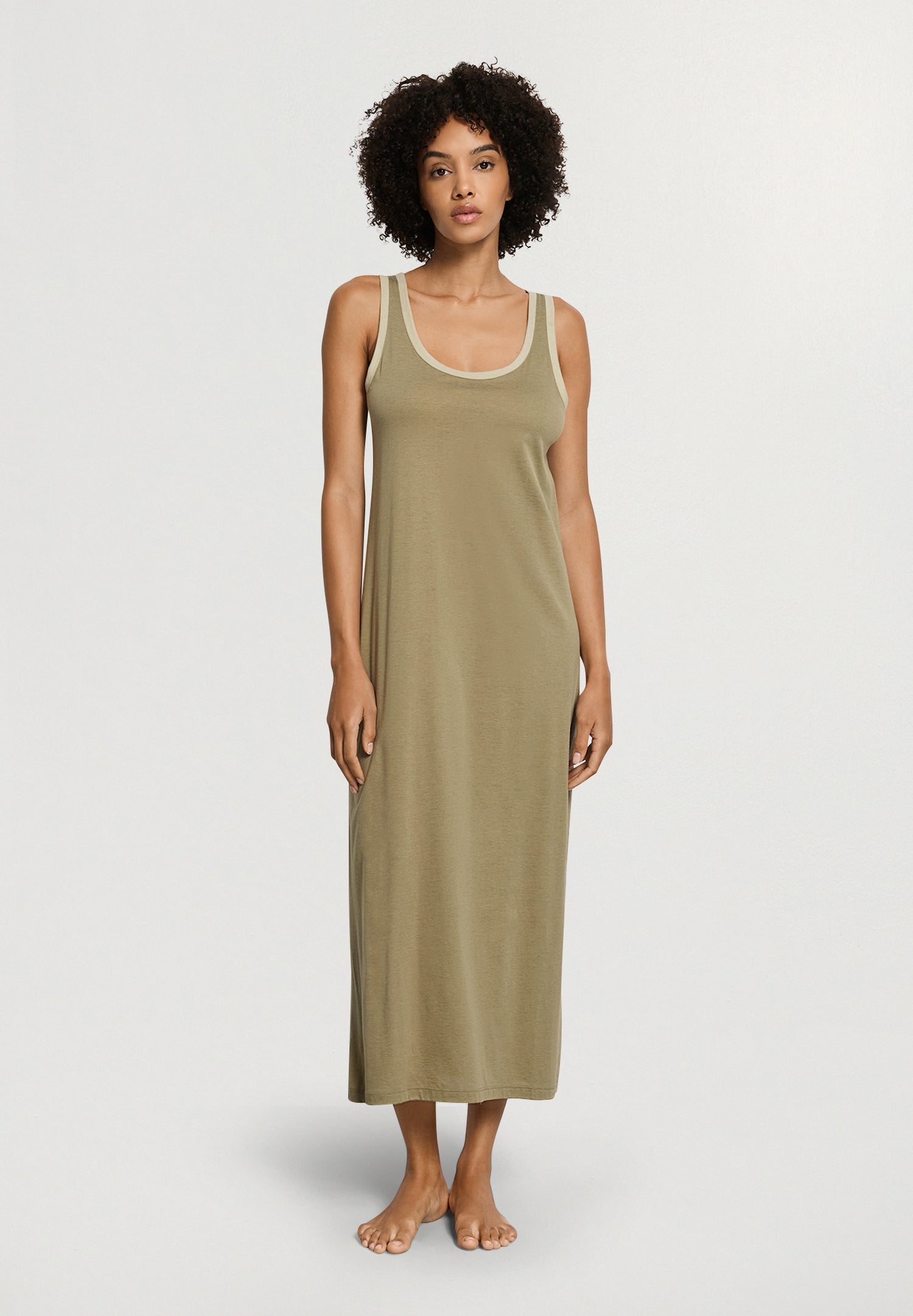 Laura Sleeveless Nightdress 130cm | Covert Green 74265-2727