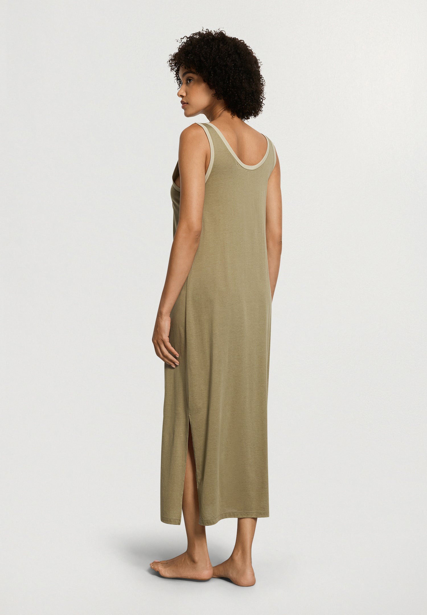 Laura Sleeveless Nightdress 130cm | Covert Green 74265-2727