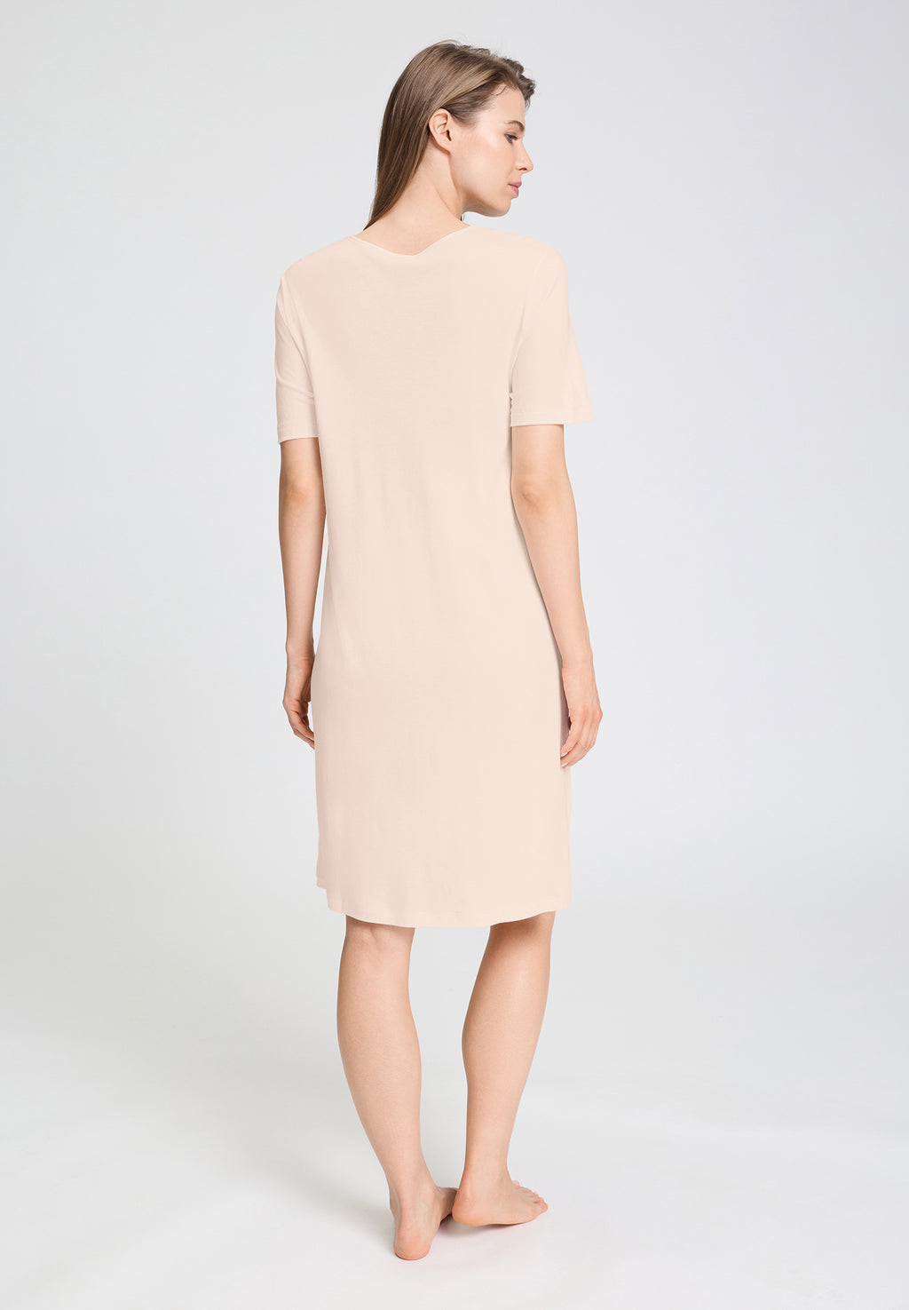 Tyra S/Slv Gown 100cm | Creamy Glass 74694-2324