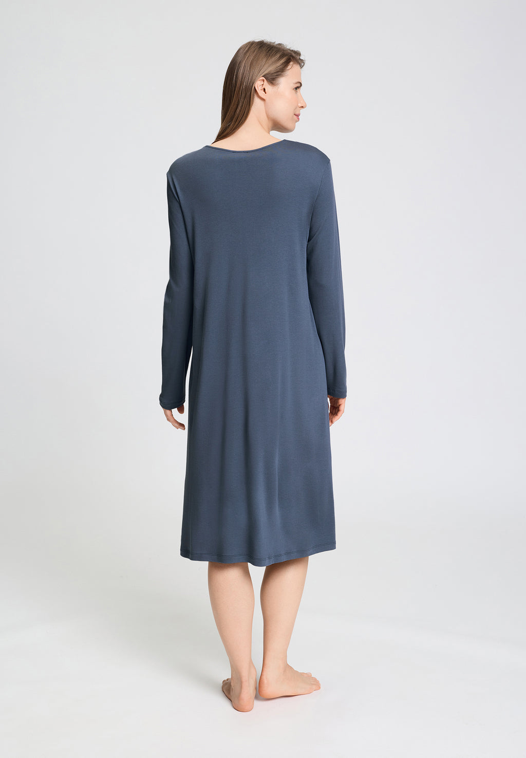 Tyra L/Slv Gown 110cm | Vintage Indigo 74695-2617