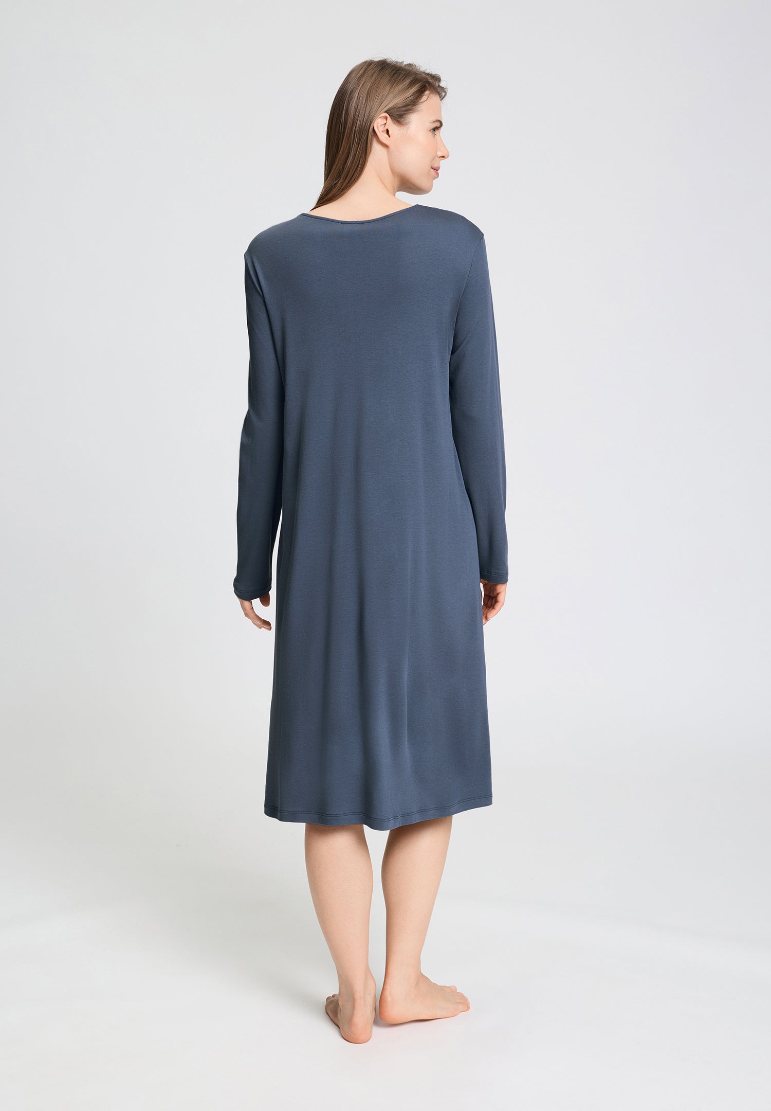 Tyra L/Slv Gown 110cm | Vintage Indigo 74695-2617