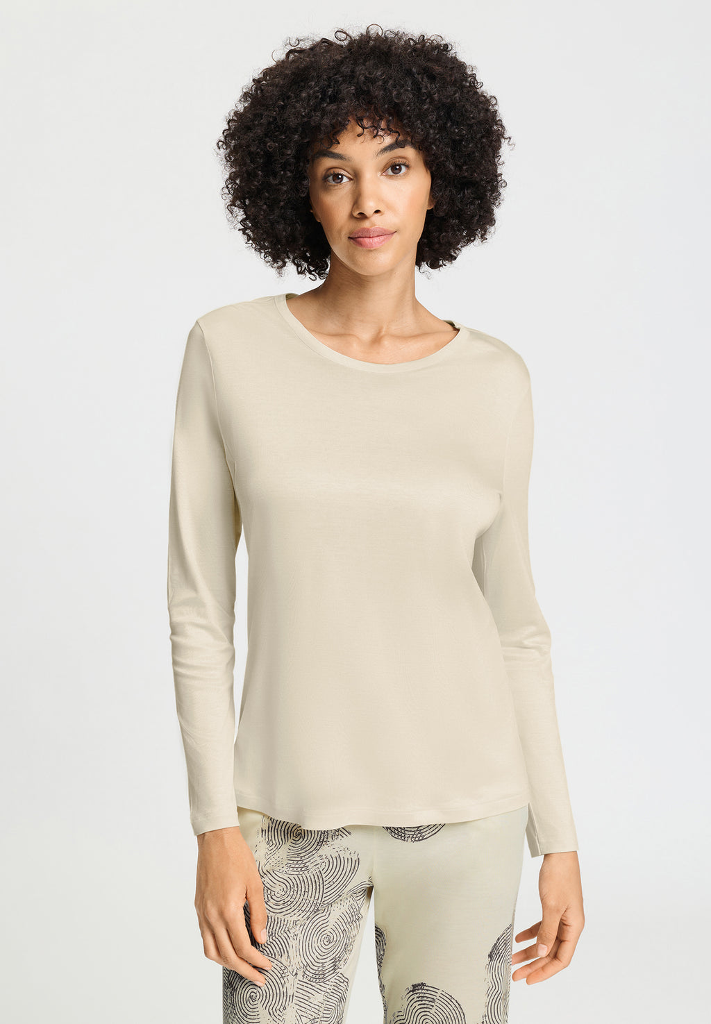 Tania L/Slv Shirt | Creamy Silk 74698-2817