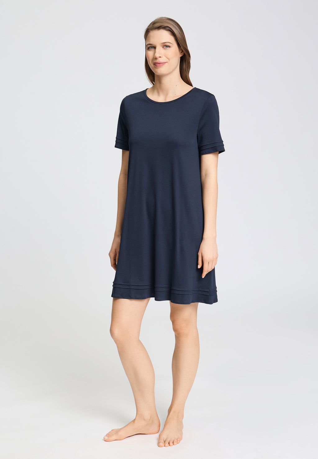 Pilar S/Slv Gown 95cm | Deep Navy 74706-1610