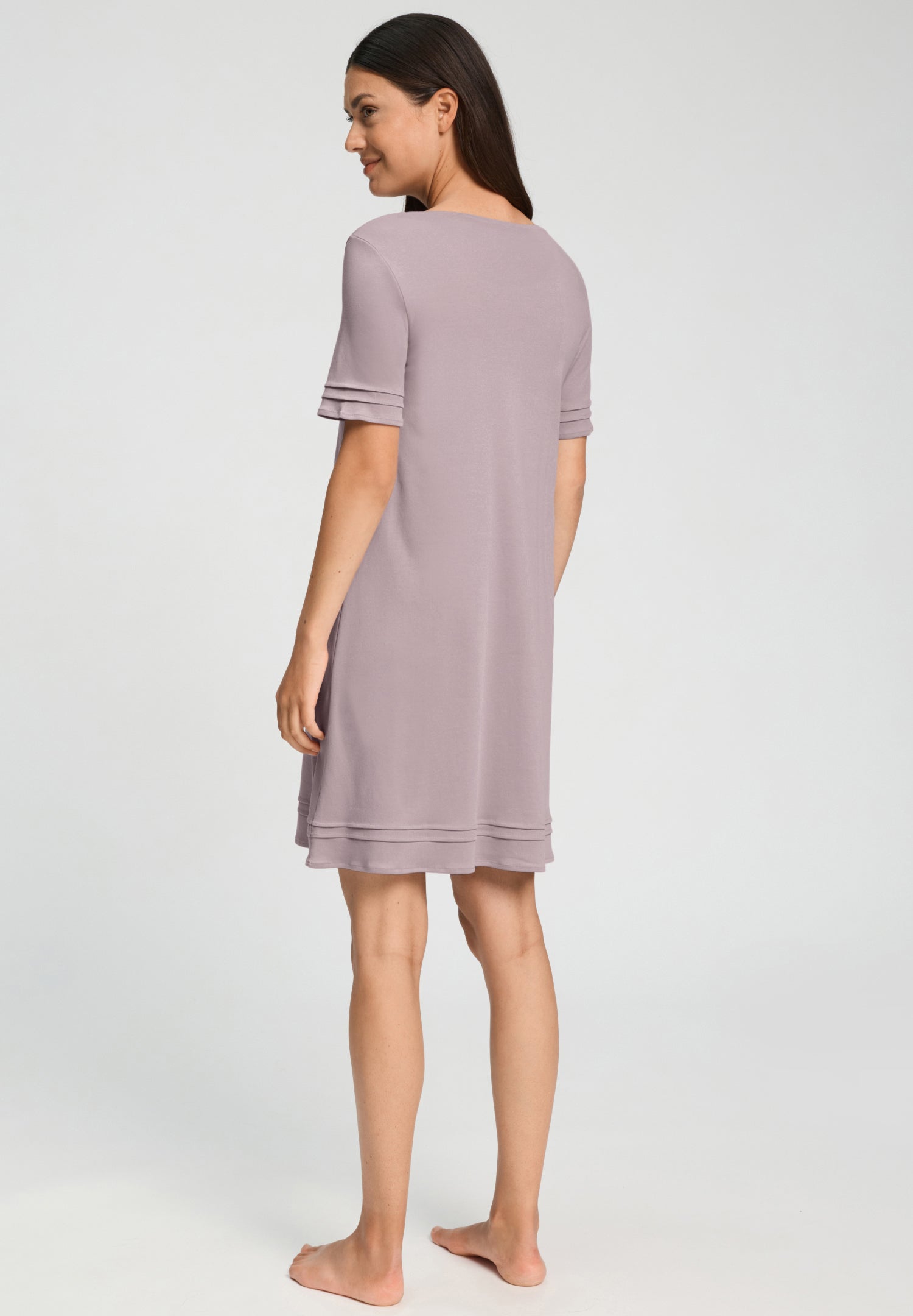 Pilar S/Slv Gown 95cm | Stormy Rose 74706-2467