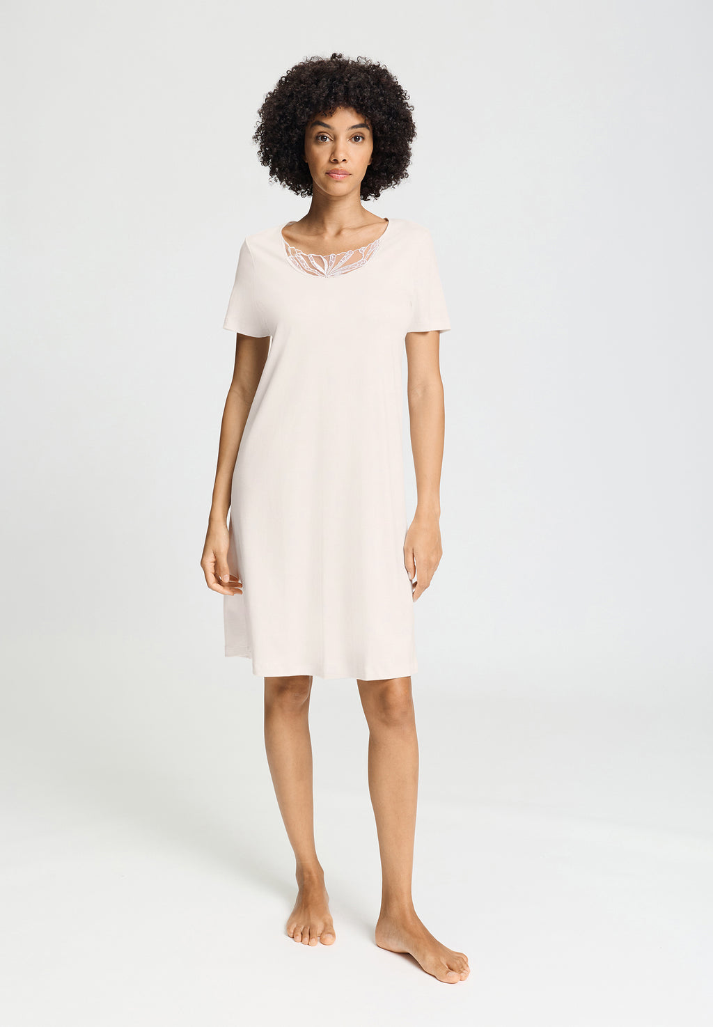 Rosaria S/Slv Gown 100cm | Off White 74711-102