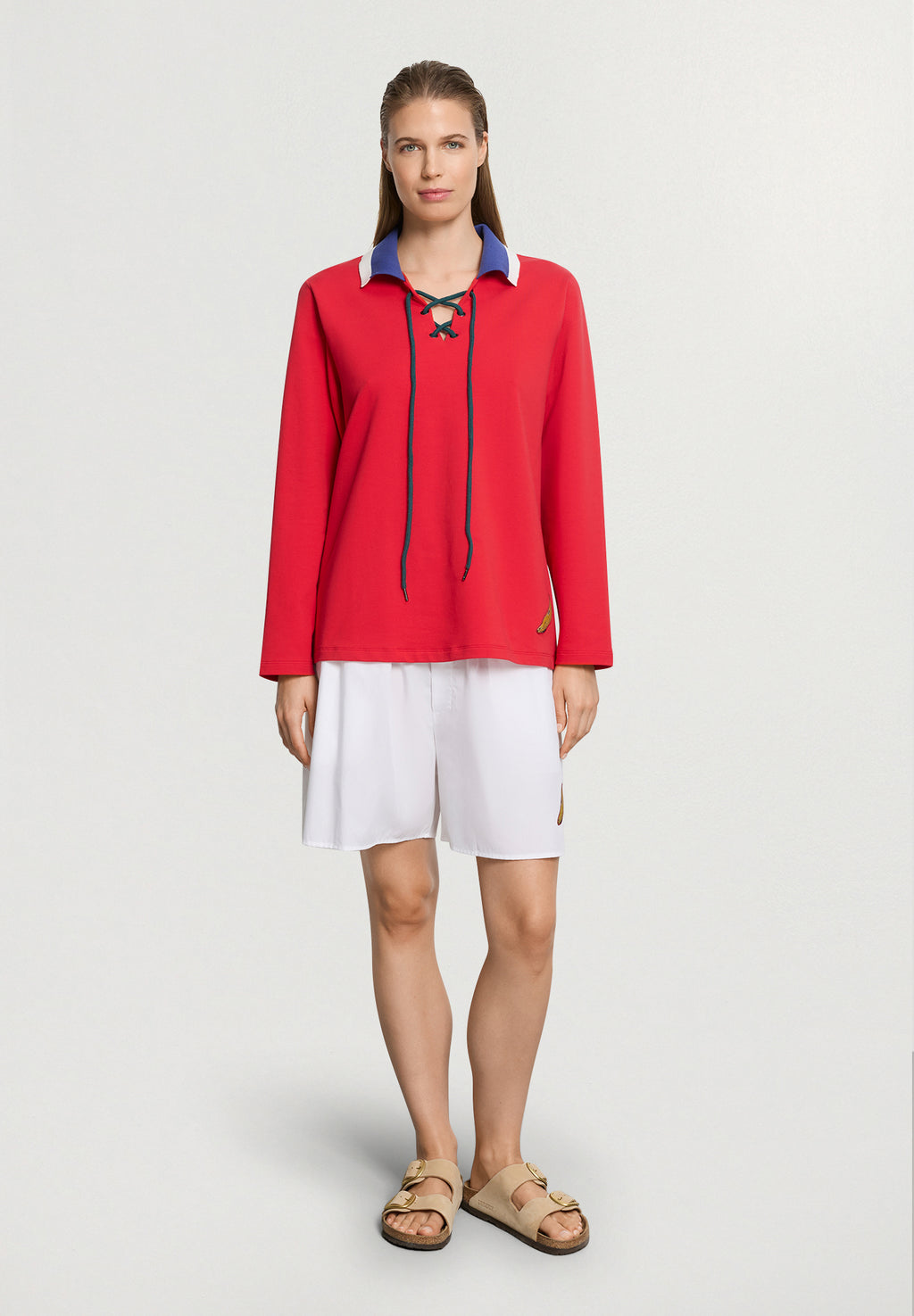 Charlotte Adam L/Slv Shirt | Cherry Red 74718-2442