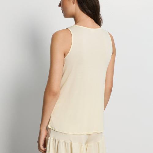 Isabella Sleeveless Short Pyjama | Lemon Cake 74727-2217