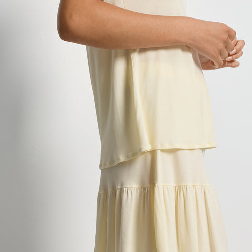 Isabella Sleeveless Short Pyjama | Lemon Cake 74727-2217