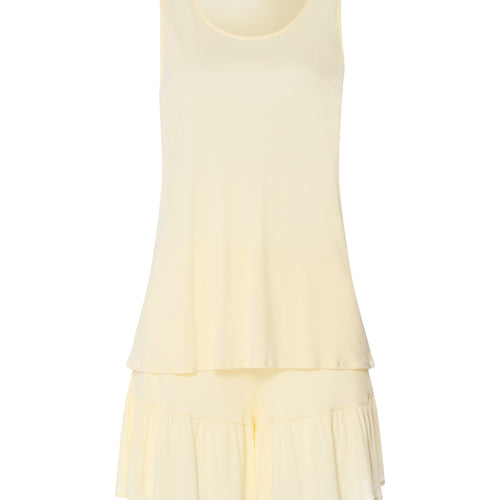 Isabella Sleeveless Short Pyjama | Lemon Cake 74727-2217