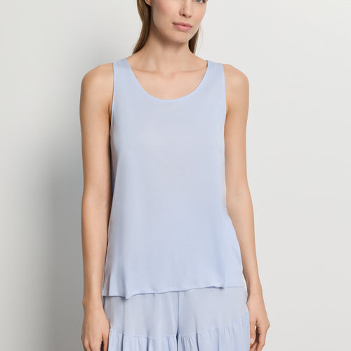 Isabella Sleeveless Short Pyjama | Blue Dove 74727-2581