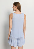 Isabella Sleeveless Short Pyjama | Blue Dove 74727-2581