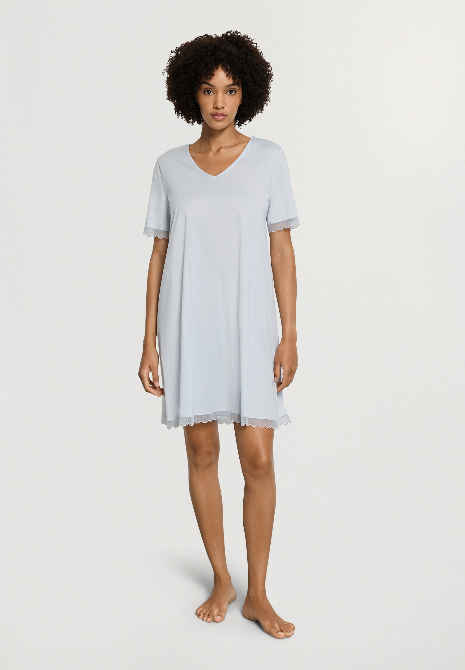 Inaya S/Slv Nightdress 90cm | Watery Blue 74736-2244