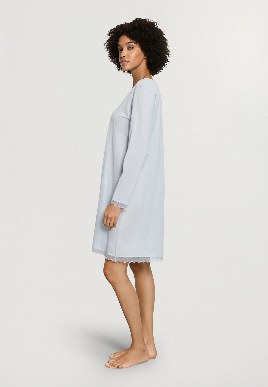 Inaya L/Slv Nightdress 95cm | Watery Blue 74737-2244