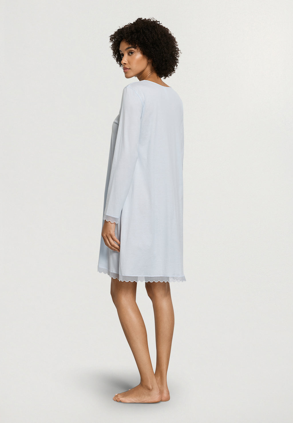Inaya L/Slv Nightdress 95cm | Watery Blue 74737-2244