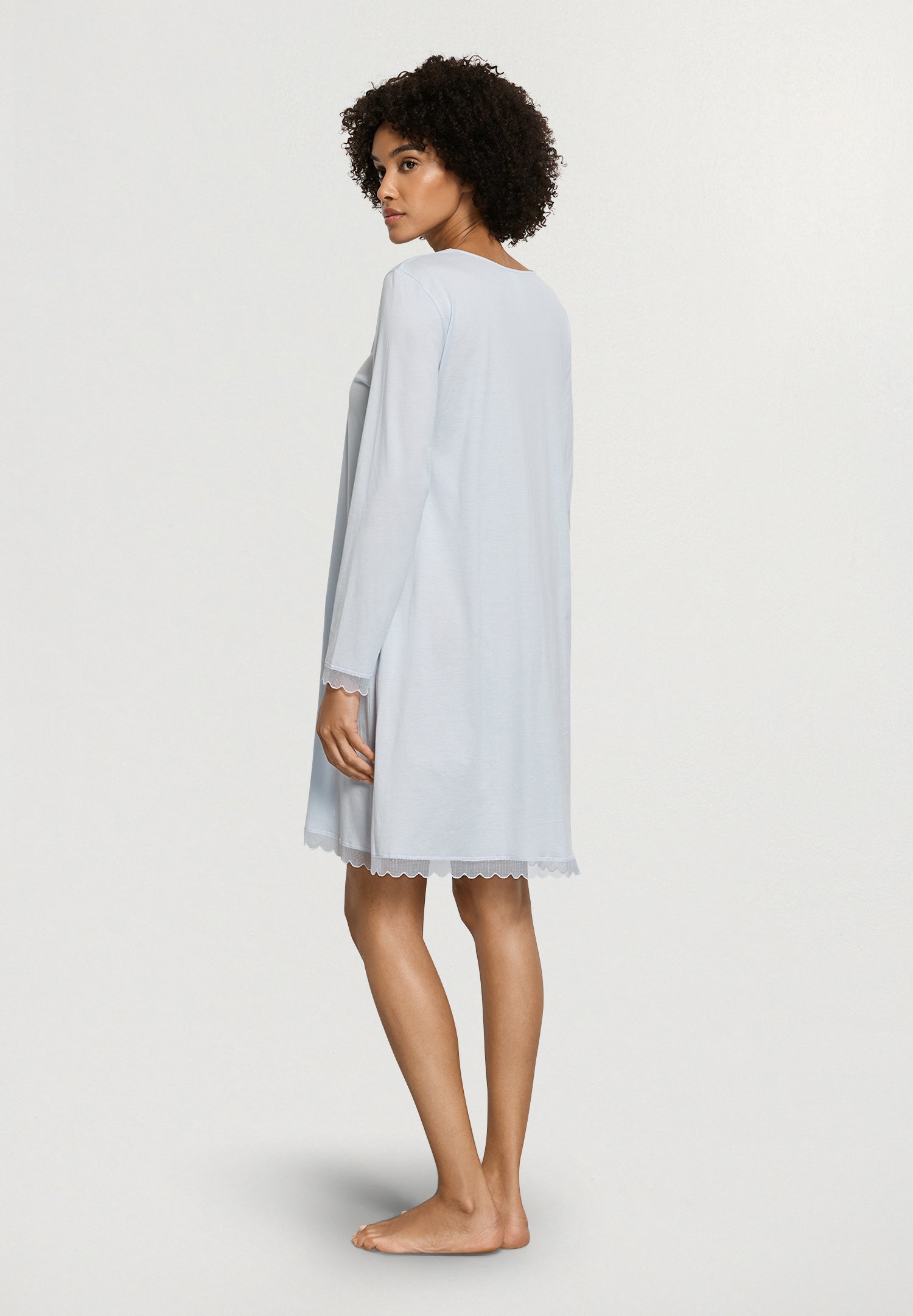 Inaya L/Slv Nightdress 95cm | Watery Blue 74737-2244