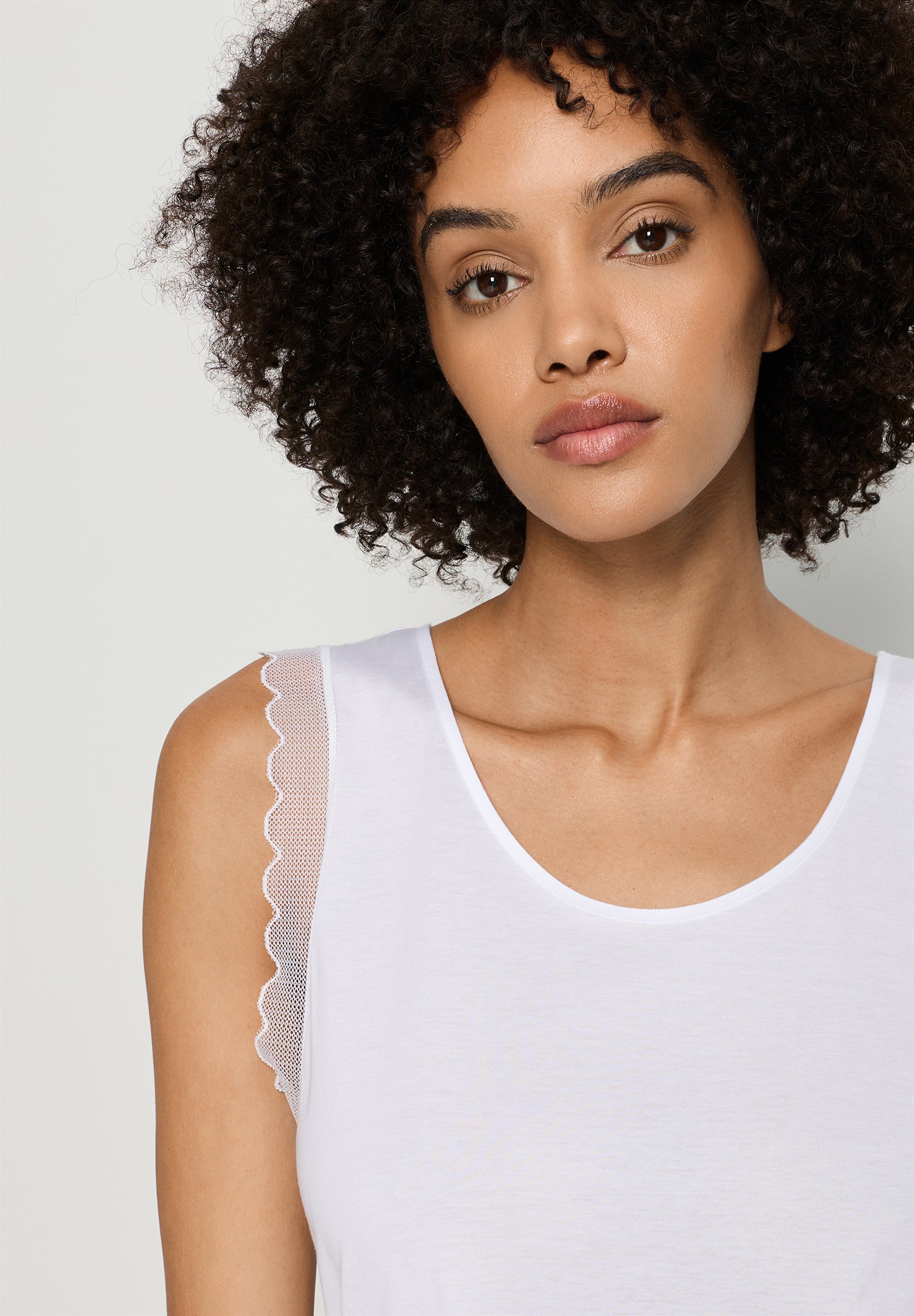 Inaya Sleeveless Short Pyjama | White 74738-101