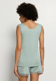 Inaya Sleeveless Short Pyjama | Dark Seafoam 74738-2733