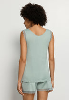 Inaya Sleeveless Short Pyjama | Dark Seafoam 74738-2733