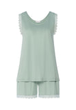 Inaya Sleeveless Short Pyjama | Dark Seafoam 74738-2733