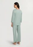 Inaya L/Slv Pyjama Crop Pants | Dark Seafoam 74739-2733