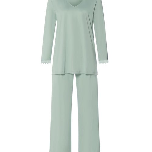 Inaya L/Slv Pyjama Crop Pants | Dark Seafoam 74739-2733