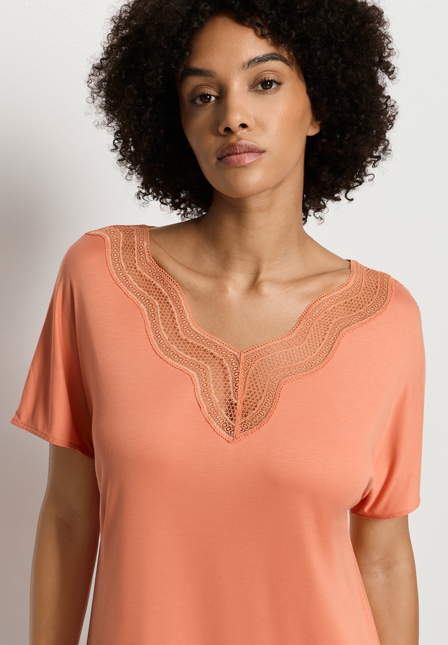 Cira S/Slv Nightdress 95cm | Light Carnelian 74742-2288