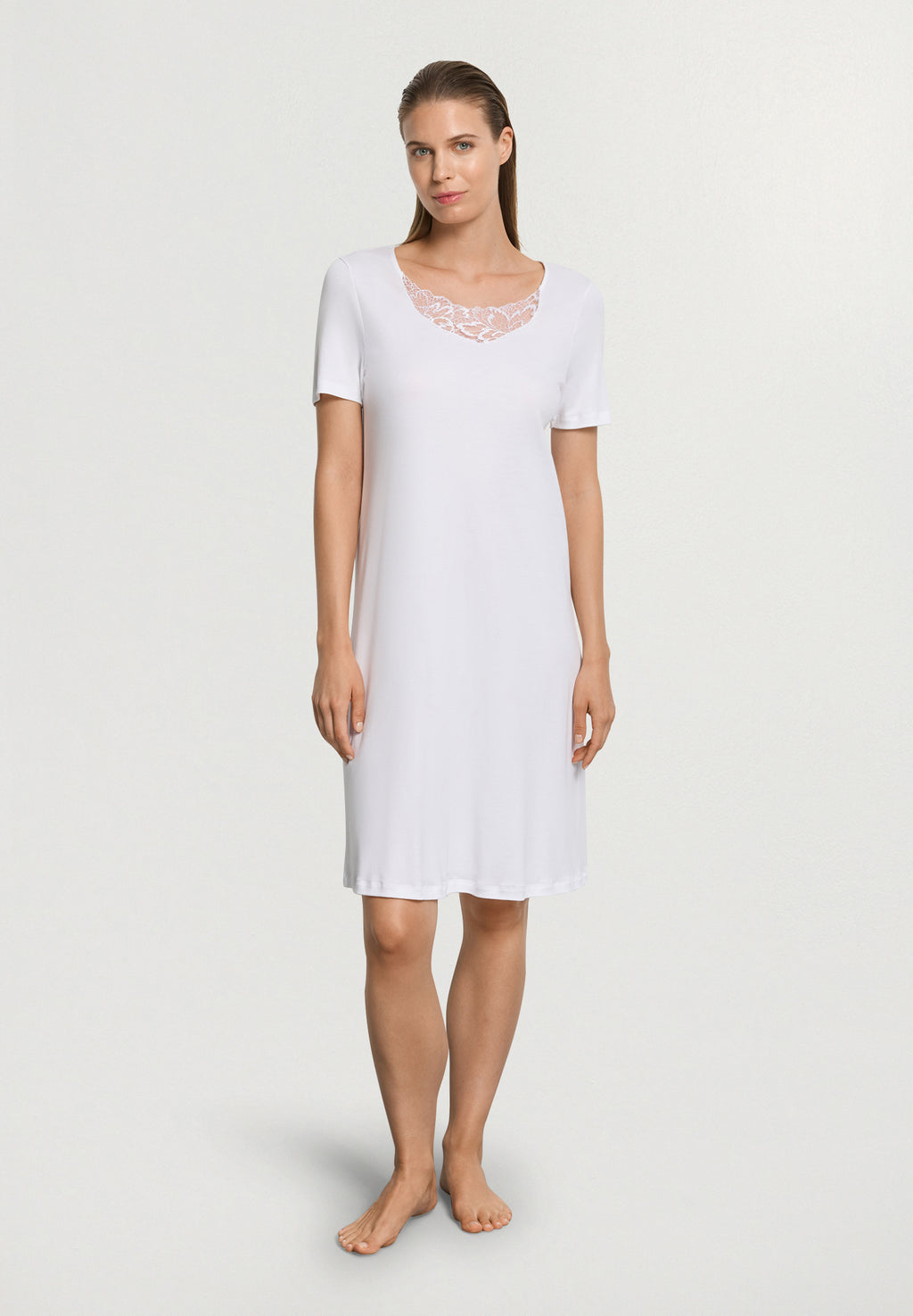 Belen S/Slv Nightdress 100cm | White 74746-101