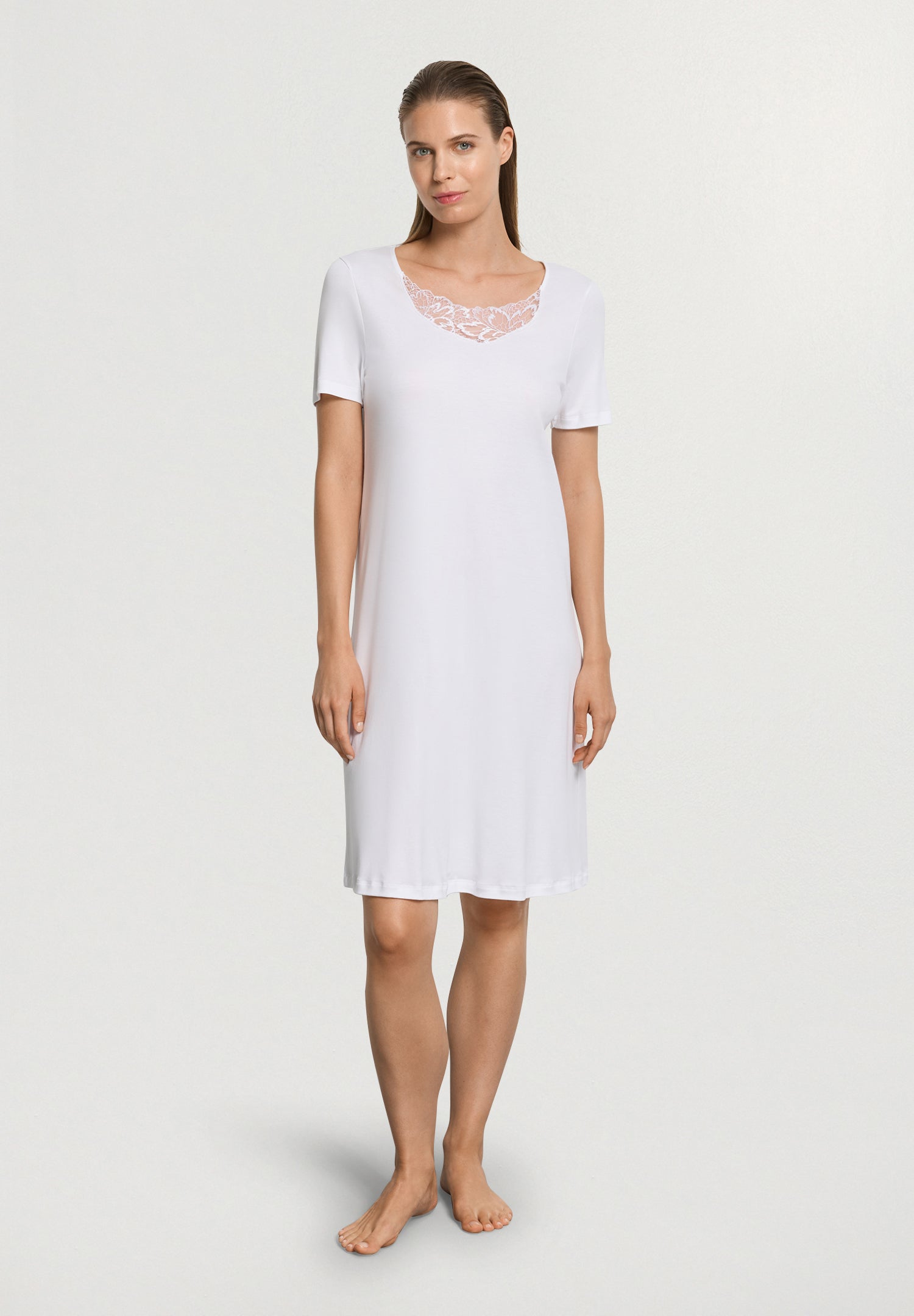 Belen S/Slv Nightdress 100cm | White 74746-101