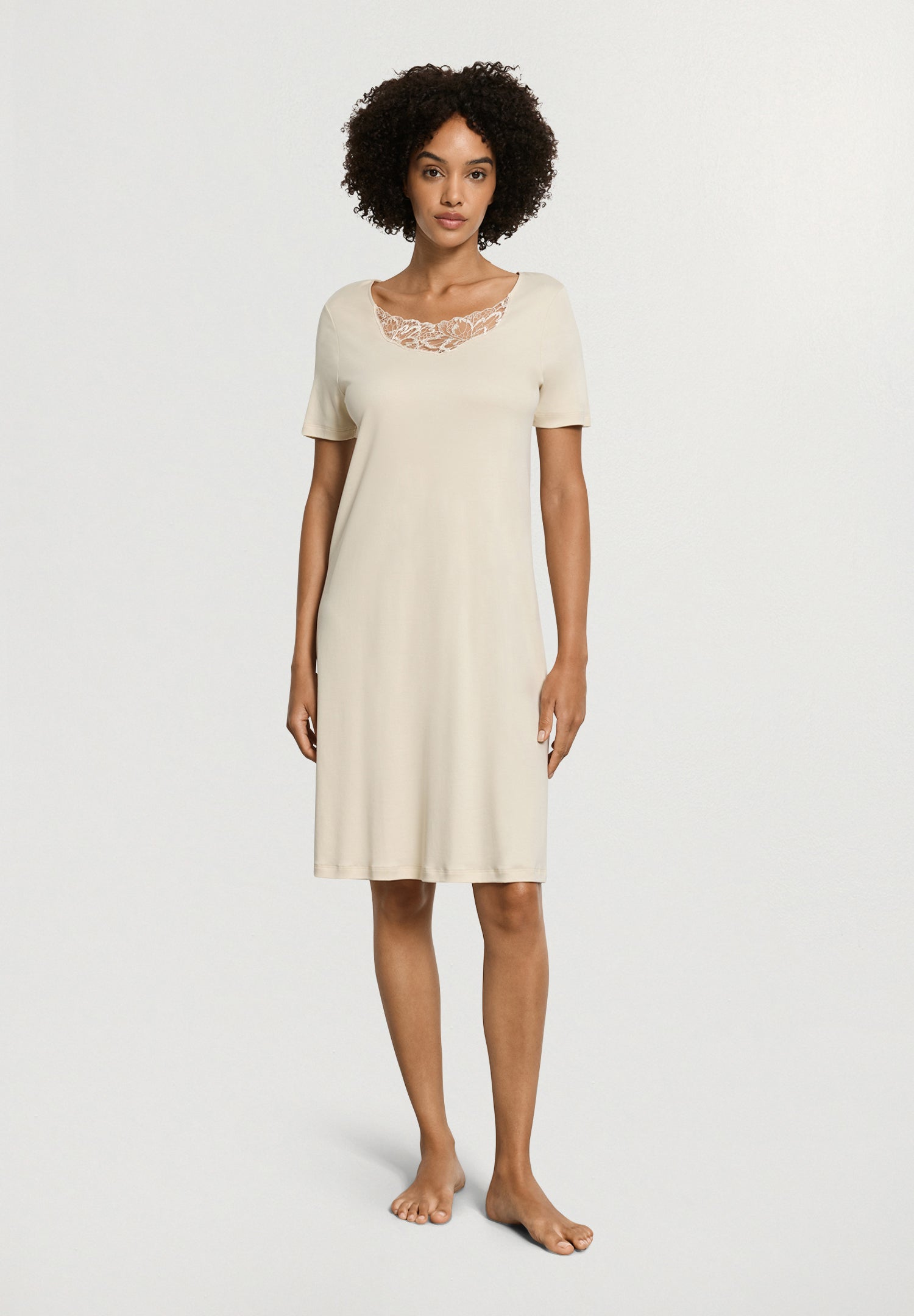 Belen S/Slv Nightdress 100cm | Summer Sand 74746-2811