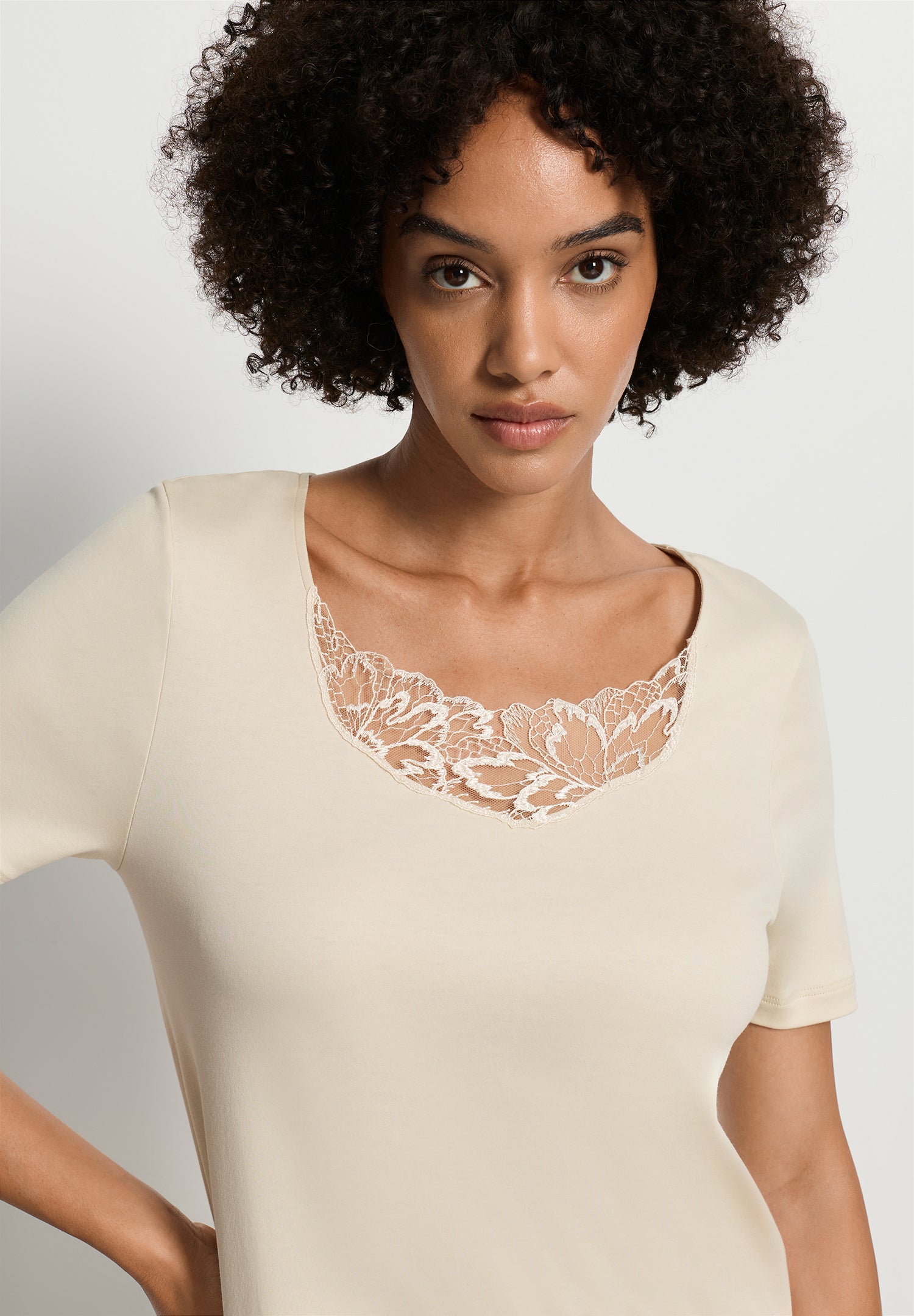 Belen S/Slv Nightdress 100cm | Summer Sand 74746-2811