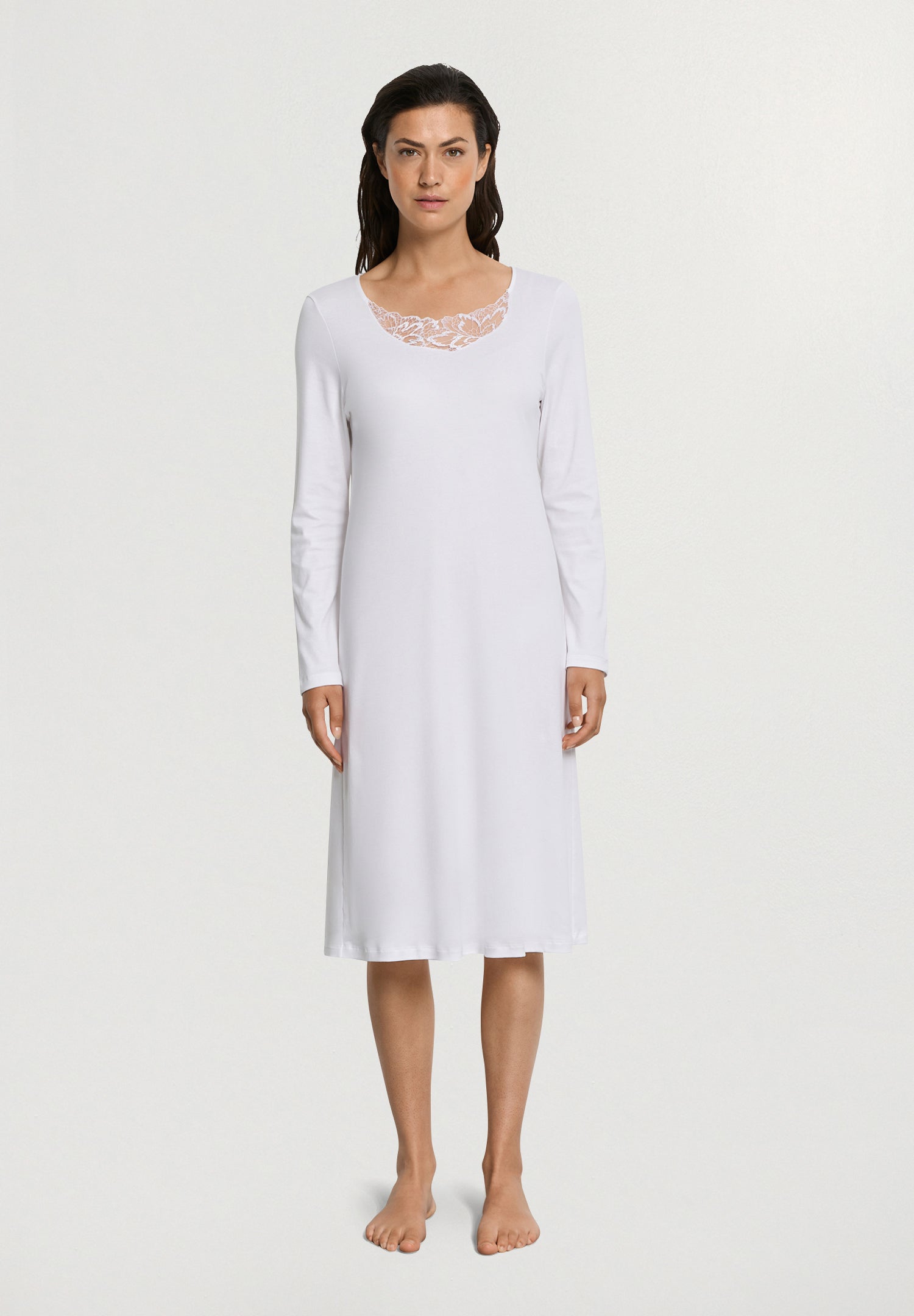 Belen L/Slv Nightdress 110cm | White 74747-101