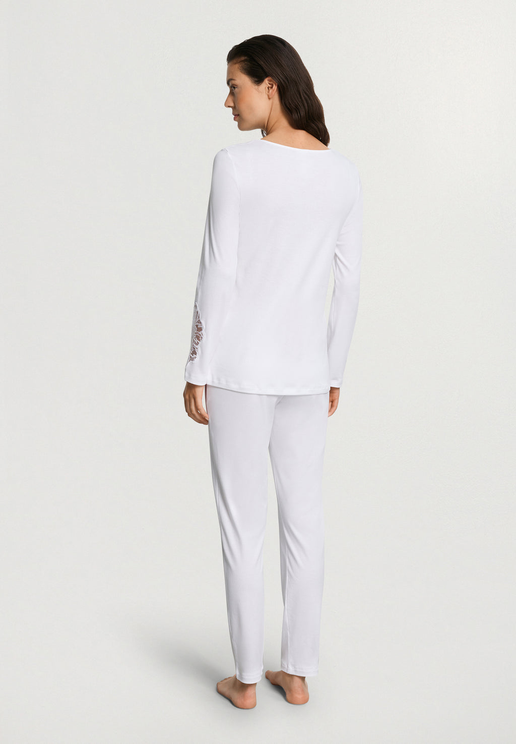Belen L/Slv Pajama | White 74748-101