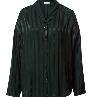 Indra Jacquard Stripe Shirt | Dark Malachite 74758-2709