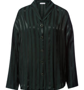 Indra Jacquard Stripe Shirt | Dark Malachite 74758-2709