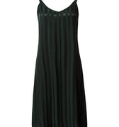Indra Jacquard Stripe Chemise | Dark Malachite 74760-2709