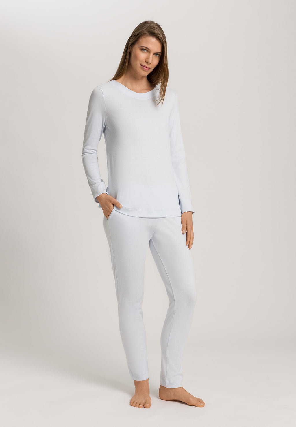 Malena Soft Cotton Pajama Set | Powder Blue 74765-2512
