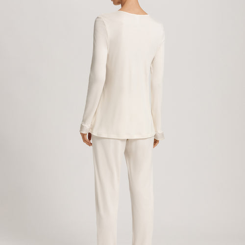 Claire Tencel™ And Cotton Pajama Set | Misty White 74769-2123