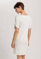 Una Crochetta Stitch Cotton Nightgown | Green Beryl 74771-2707