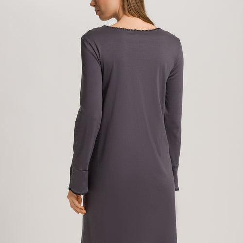 Una Tulip Sleeve Cotton Nightgown | Black Pearl 74772-2183