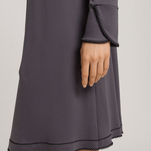 Una Tulip Sleeve Cotton Nightgown | Black Pearl 74772-2183