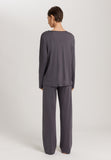 Una Crochetta Stitch Cotton Pajama Set | Black Pearl 74773-2183