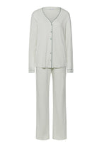 Una Crochetta Stitch Cotton Pajama Set | Green Beryl 74773-2707