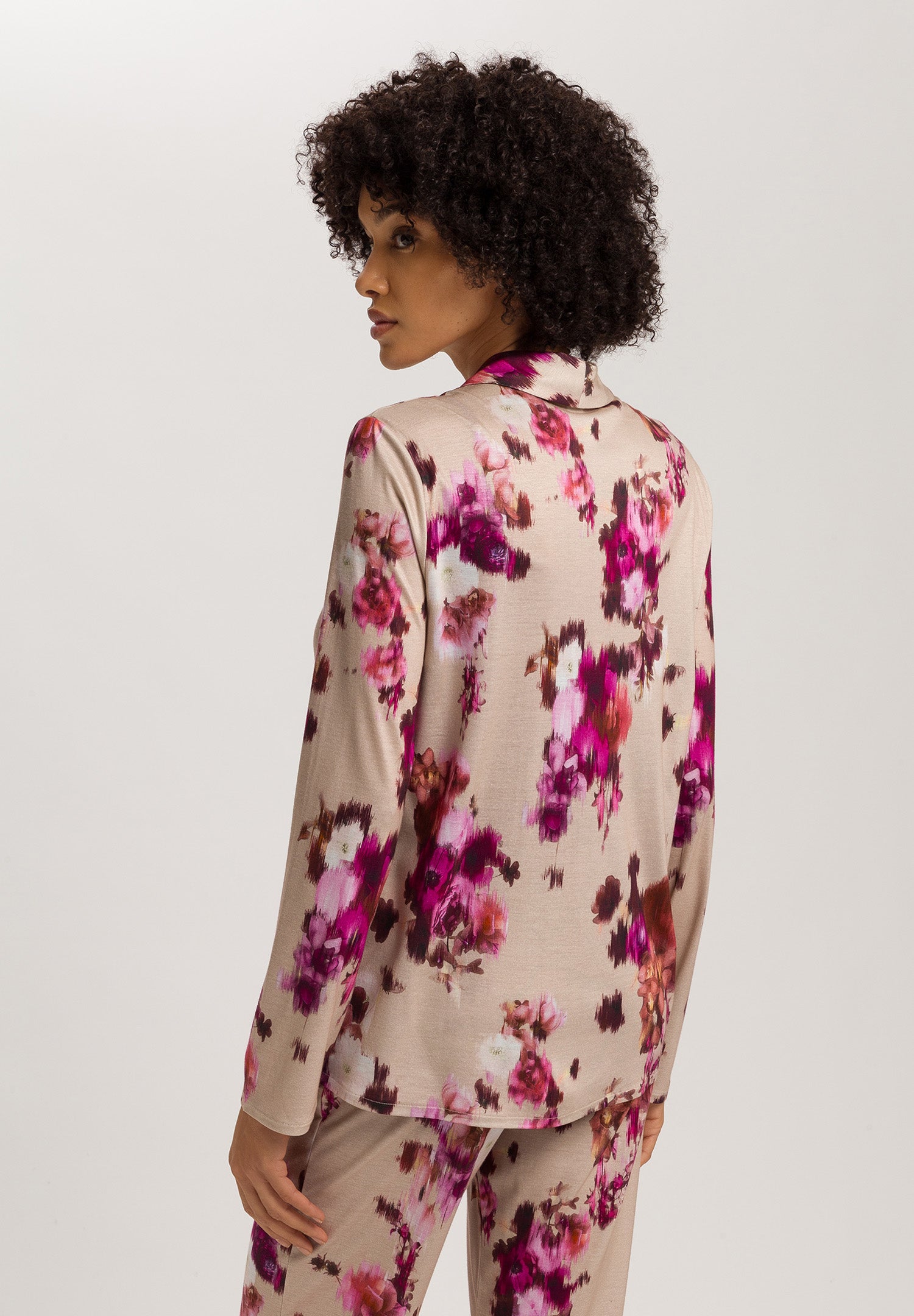 Olivia Soft Tencel™ Collared Shirt | Flower Art Print 74775-3051