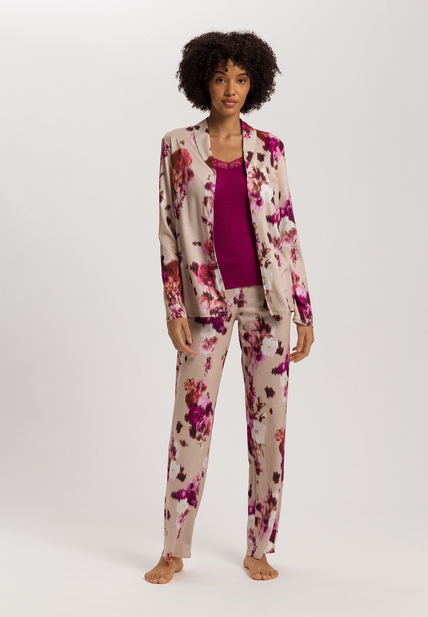 Olivia Soft Tencel™ Collared Shirt | Flower Art Print 74775-3051