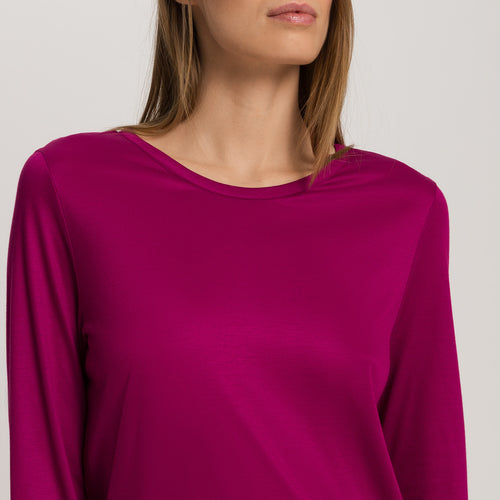 Olivia Soft Tencel™ Round Neck Top | Pink Tourmaline 74776-2473